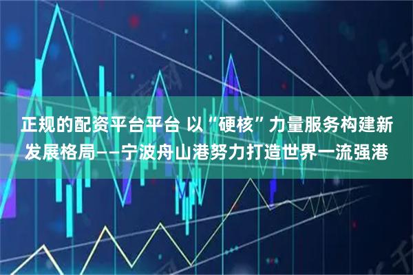 正规的配资平台平台 以“硬核”力量服务构建新发展格局——宁波舟山港努力打造世界一流强港